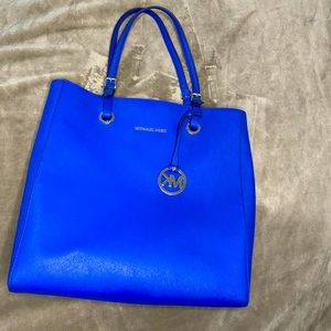 Michael Kors Electric Blue Jet Set Travel Tote